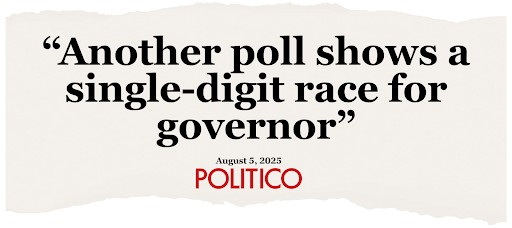 Another poll shows a single-digit race for governor - Politico