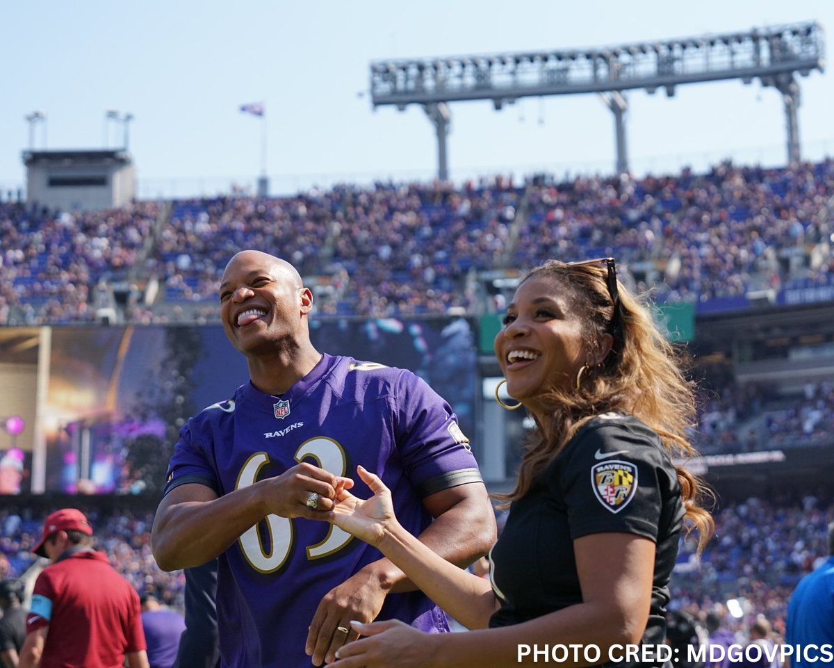Wes and Dawn at a Ravens game